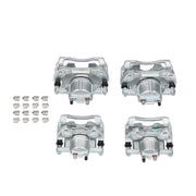 DURAFORCE Front & Rear Disc Brake Calipers w/Bracket Kit Fit 2008-2017 Jeep Wrangler Nitro