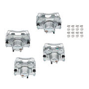 DURAFORCE Front & Rear Disc Brake Calipers w/Bracket Kit Fit 2008-2017 Jeep Wrangler Nitro