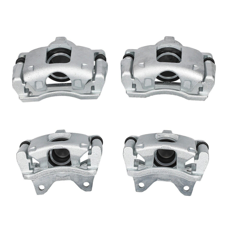 DURAFORCE Front & Rear Disc Brake Calipers w/Bracket Kit Fit 2008-2017 Jeep Wrangler Nitro