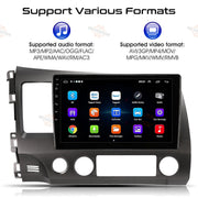 DURAFORCE Apple CarPlay Android 12 Car Stereo Radio GPS WiFi Fit For Honda Civic 2006-2011