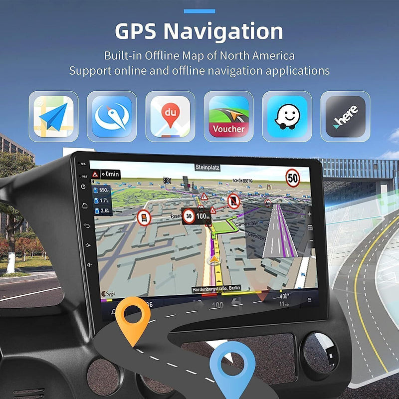 DURAFORCE Apple CarPlay Android 12 Car Stereo Radio GPS WiFi Fit For Honda Civic 2006-2011