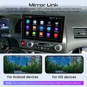 DURAFORCE Apple CarPlay Android 12 Car Stereo Radio GPS WiFi Fit For Honda Civic 2006-2011