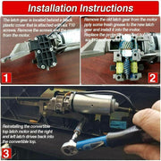 DURAFORCE Convertible Top Latch Motor Gear Repair Kit for BMW For E36 E46 E64 #67618370816