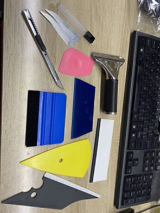 DURAFORCE 17Pc Window Tint Tools Kit Vinyl Wrap Squeegee Car Application Film Install Tool