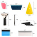 DURAFORCE 17Pc Window Tint Tools Kit Vinyl Wrap Squeegee Car Application Film Install Tool
