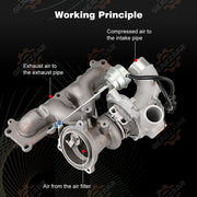 DURAFORCE LR066515 Turbo charger K03 Land Rover Range Rover Evoque Discovery 2.0L 14-17 US
