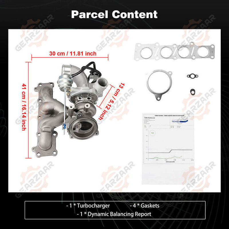 DURAFORCE LR066515 Turbo charger K03 Land Rover Range Rover Evoque Discovery 2.0L 14-17 US
