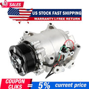 DURAFORCE For 2002 2003-2006 Honda CR-V CRV 2.4L A/C AC Compressor w/ Clutch 10345240 US