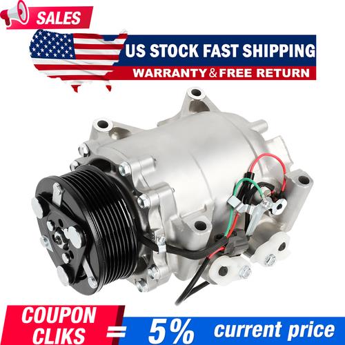 DURAFORCE For 2002 2003-2006 Honda CR-V CRV 2.4L A/C AC Compressor w/ Clutch 10345240 US
