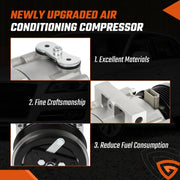 DURAFORCE A/C AC Compressor Fit for Ford F-150 F-250 F-350 F-450 1997-2004 4.2L 4.6L/5.4L