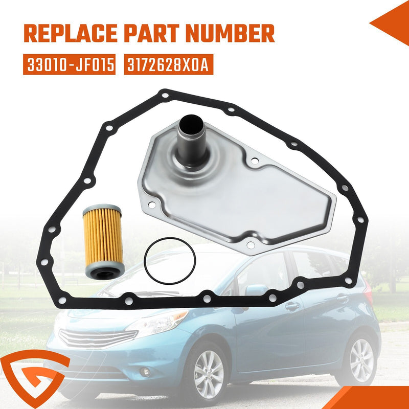 DURAFORCE Transmission Oil Filter w/Pan Gasket For NISSAN SENTRA VERSA JF015E RE0F11A CVT