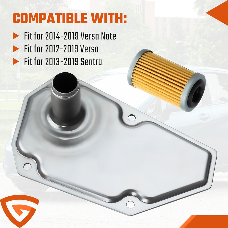 DURAFORCE Transmission Oil Filter w/Pan Gasket For NISSAN SENTRA VERSA JF015E RE0F11A CVT