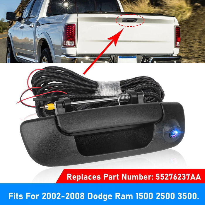 DURAFORCE !55276237AA Tailgate Handle Backup Camera For 2002-2008 Dodge Ram 1500 2500 3500