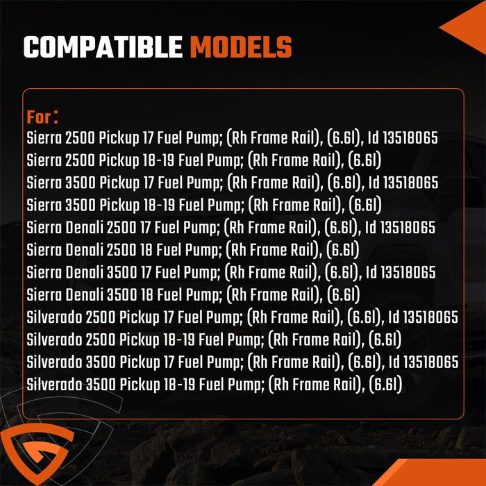 DURAFORCE Fuel Pump Power Control Module 13526235 For Chevrolet Silverado 2017-2019