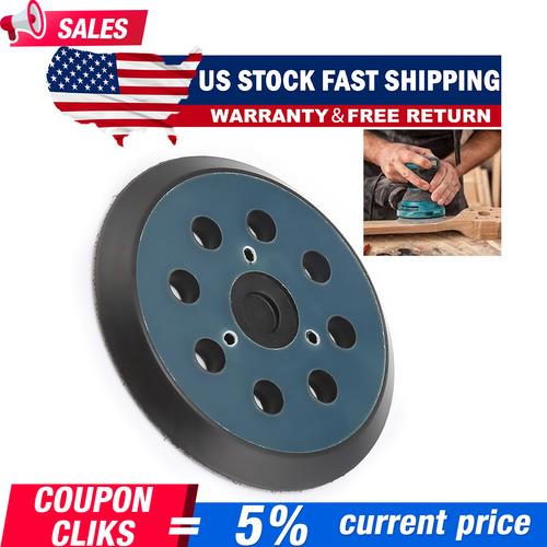 DURAFORCE 5 Inch 125mm 8 Hole Orbital Sander Replacement Spare Base Sanding Backing Pad