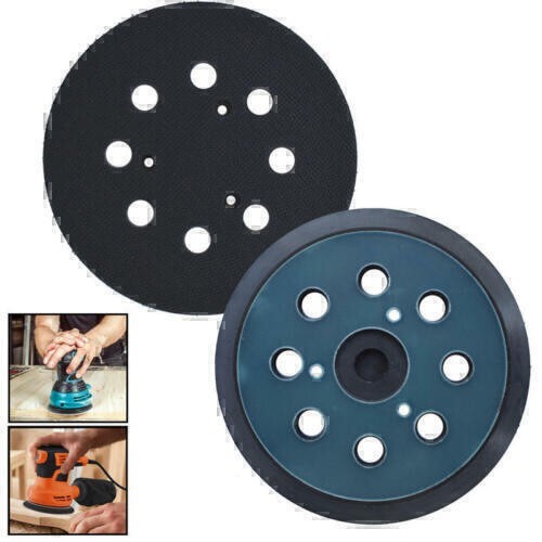 DURAFORCE 5 Inch 125mm 8 Hole Orbital Sander Replacement Spare Base Sanding Backing Pad