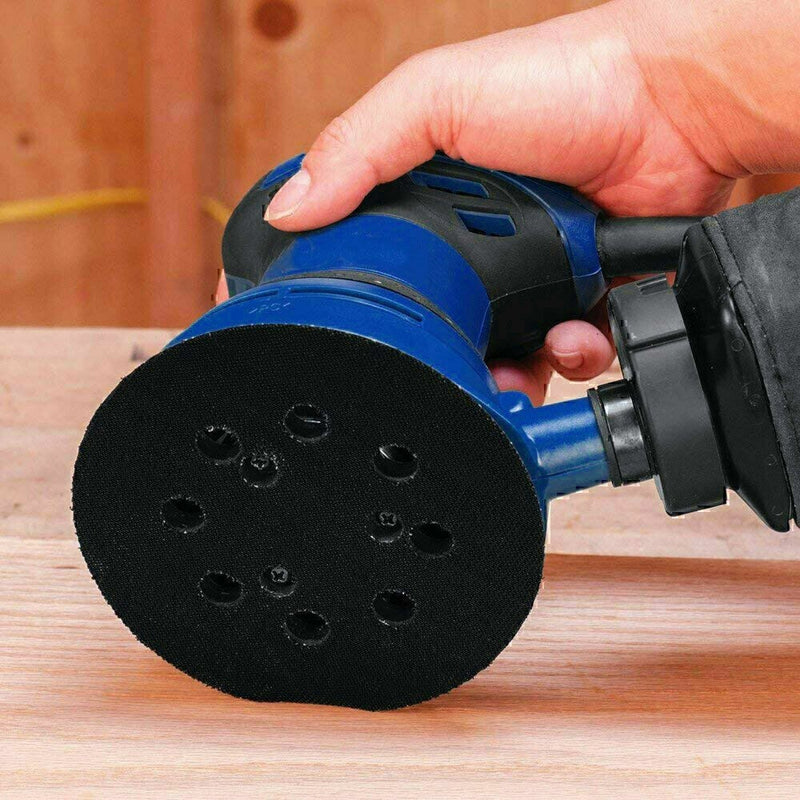 DURAFORCE 5 Inch 125mm 8 Hole Orbital Sander Replacement Spare Base Sanding Backing Pad