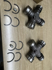 DURAFORCE 2x Premium Driveshaft Universal Joints Pair Front / Rear Moog 534G Greaseable