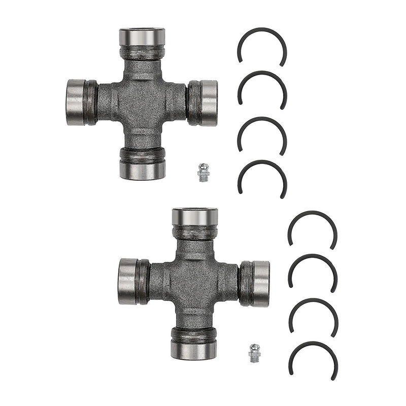 DURAFORCE 2x Premium Driveshaft Universal Joints Pair Front / Rear Moog 534G Greaseable