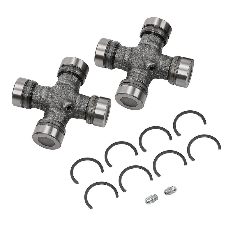 DURAFORCE 2x Premium Driveshaft Universal Joints Pair Front / Rear Moog 534G Greaseable