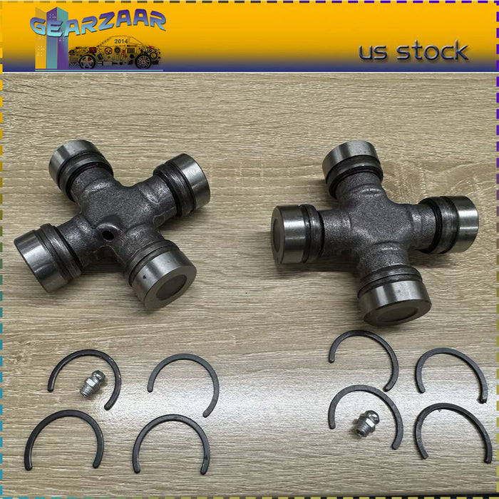 DURAFORCE 2x Premium Driveshaft Universal Joints Pair Front / Rear Moog 534G Greaseable