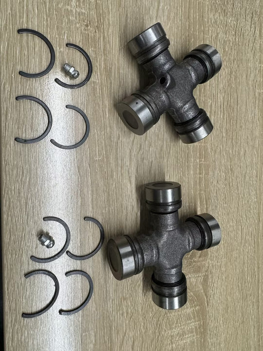 DURAFORCE 2x Premium Driveshaft Universal Joints Pair Front / Rear Moog 534G Greaseable