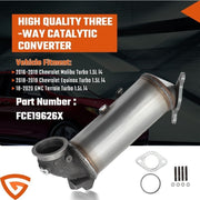 DURAFORCE EPA Front Manifold Catalytic Converter Fit 2016-2019 Chevrolet Malibu 1.5L TURBO