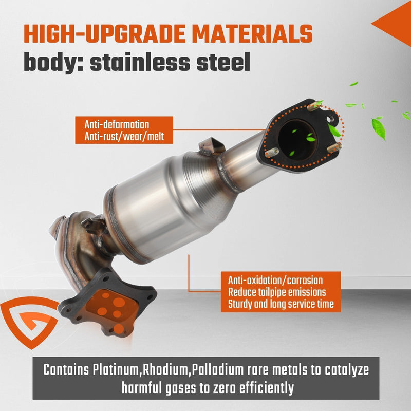 DURAFORCE EPA Front Exhaust Catalytic Converter Kit - For 2013 2014-2017 Honda Accord 2.4L