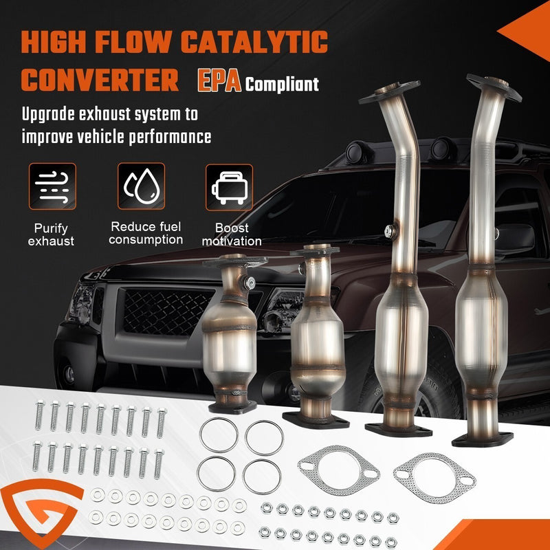 DURAFORCE EPA Catalytic Converter Set For 2005-2018 Nissan Pathfinder Xterra Frontier 4.0L