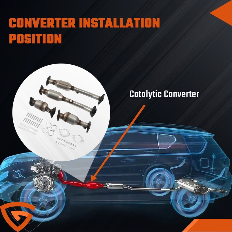 DURAFORCE EPA Catalytic Converter Set For 2005-2018 Nissan Pathfinder Xterra Frontier 4.0L