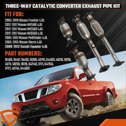 DURAFORCE EPA Catalytic Converter Set For 2005-2018 Nissan Pathfinder Xterra Frontier 4.0L
