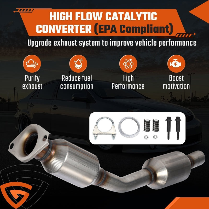 DURAFORCE EPA Catalytic Converter Kit For Toyota Corolla Matrix 1.8L 2003-2008 Direct-Fit
