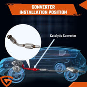 DURAFORCE EPA Catalytic Converter Kit For Toyota Corolla Matrix 1.8L 2003-2008 Direct-Fit