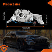 DURAFORCE Engine Oil Pump for 11-23 Chrysler 300 Dodge Jeep Ram Volkswagen 3.6L 68252670AP