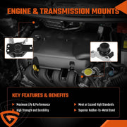 DURAFORCE Engine Motor Mount w/AUTO CVT Set For Nissan Sentra 2.0L 2007--2012 9582 A4348 -