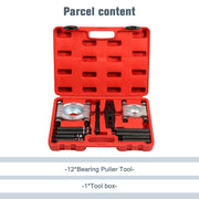DURAFORCE 12PCS Heavy Duty Bearing Separator Removal Tool Kit Wheel Hub Axle Puller - Set