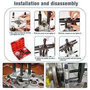 DURAFORCE 12PCS Heavy Duty Bearing Separator Removal Tool Kit Wheel Hub Axle Puller - Set