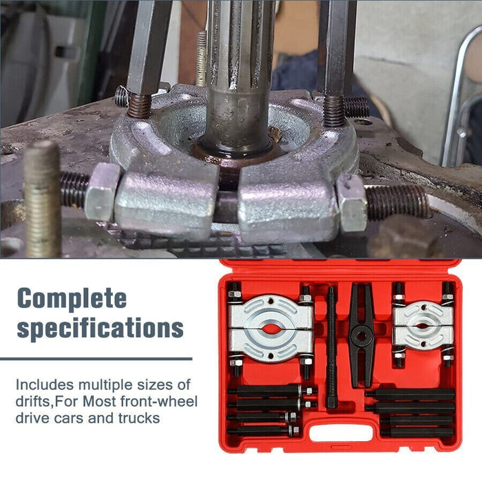 DURAFORCE 12PCS Heavy Duty Bearing Separator Removal Tool Kit Wheel Hub Axle Puller - Set