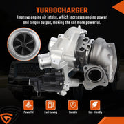 DURAFORCE Left Turbo Turbocharger K03 Fit for Ford F-150 Expedition Navigator 3.5L 2018-20