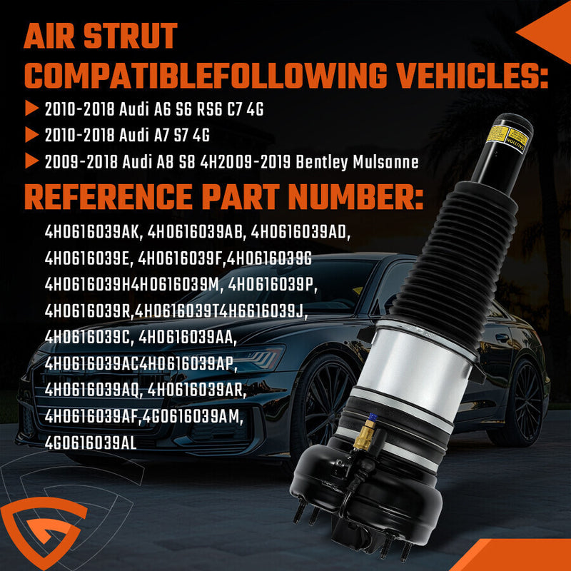 DURAFORCE For Audi A8 S8 D4 4H Quattro Front Air Suspension Strut *4G0616039AB 2010 - 2018