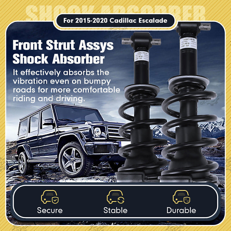 DURAFORCE Pair Front Shock Struts Assys For Escalade Tahoe GMC Sierra Denali 1500,84176631