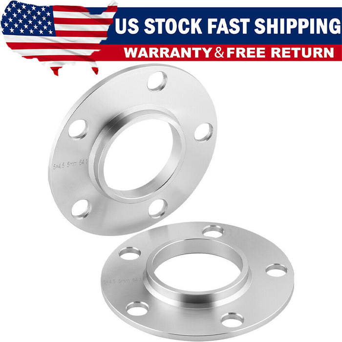 DURAFORCE 2* 5mm Hubcentric Wheel Spacers | 5x114.3 5x4.5" | 64.1 Hub to 73.1 Wheel