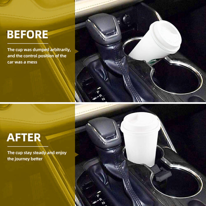 DURAFORCE For 2014-19 Toyota Highlander & Kluger Center Console Cup Holder Insert Divider