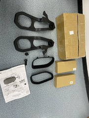 DURAFORCE For 2019-2023 Dodge Ram 1500 DT Front Black Tow Hooks Left +Right w/Hardware Kit