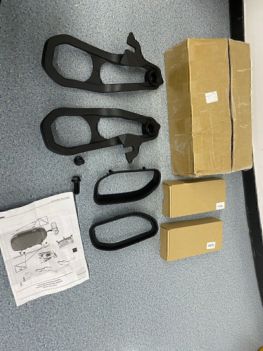 DURAFORCE For 2019-2023 Dodge Ram 1500 DT Front Black Tow Hooks Left +Right w/Hardware Kit