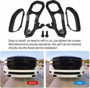 DURAFORCE For 2019-2023 Dodge Ram 1500 DT Front Black Tow Hooks Left +Right w/Hardware Kit