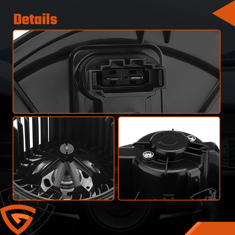 DURAFORCE HVAC Heater Blower Motor for VW CC Golf Jetta Passat Tiguan Audi A3 1K1819015F -