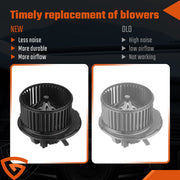 DURAFORCE HVAC Heater Blower Motor for VW CC Golf Jetta Passat Tiguan Audi A3 1K1819015F -