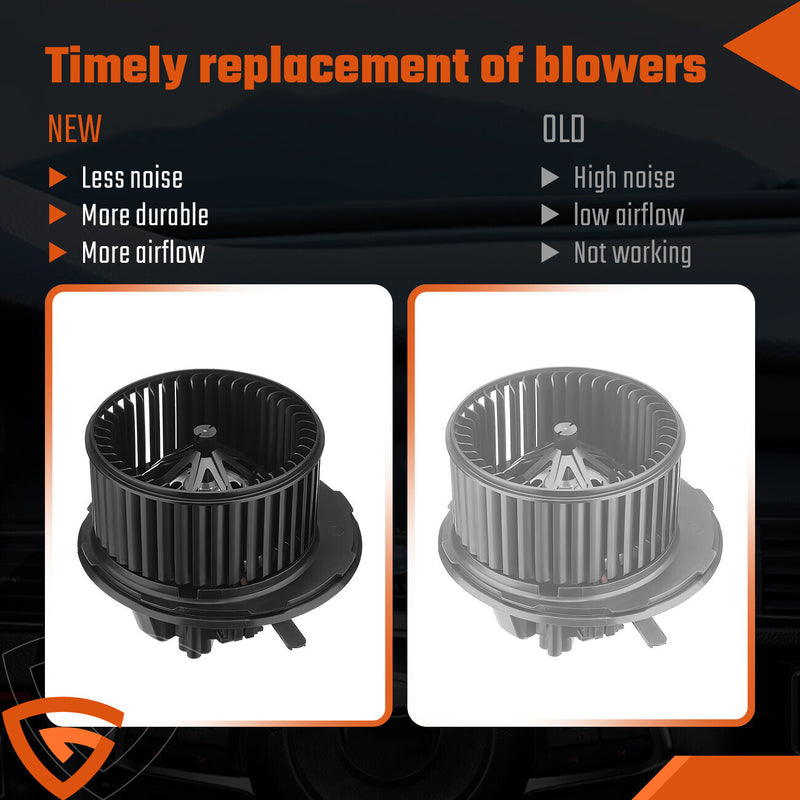 DURAFORCE HVAC Heater Blower Motor for VW CC Golf Jetta Passat Tiguan Audi A3 1K1819015F -