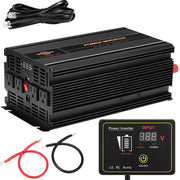 DURAFORCE Power Inverter 2000W 4000W 12V DC to 110V 120V AC LCD Cable Car Boat RV D Auto